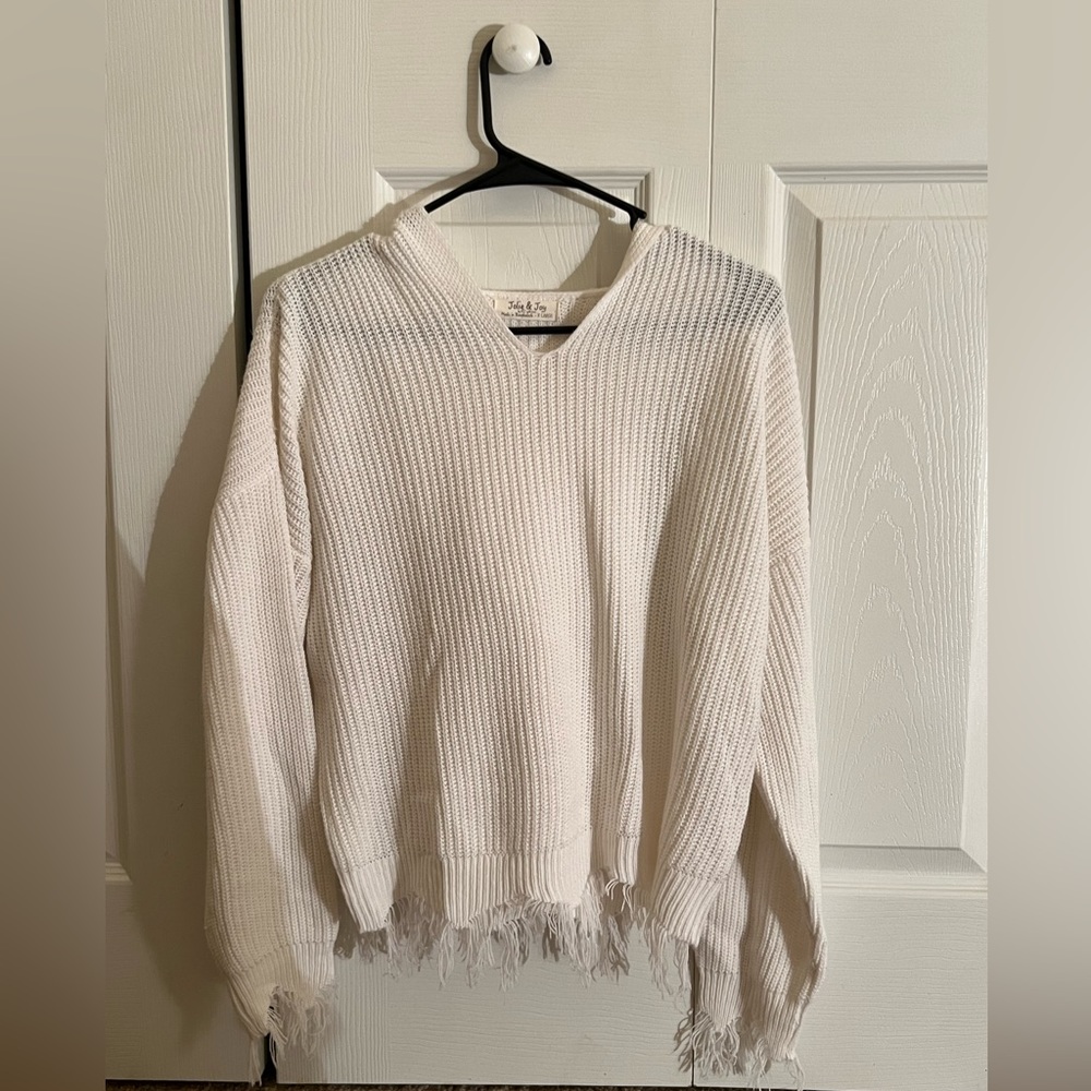 Fringed sweater